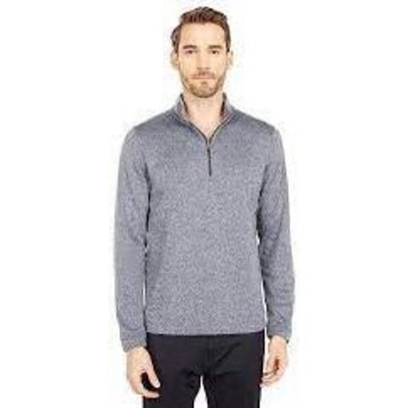 Rhône Mens Reign Midweight 1/4 Zip Sweatshirt Sz XL Gray Activewear - Picture 1 of 11